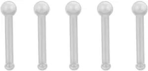 Cute Lip Rings, Acrylic Tongue Rings Stud Piercing Jewelry Nose Nipple Ears Belly 5Pcs Women Gift