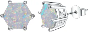 Dainty Earrings for Women s925 Sterling Silver Round Opal/Turquoise/Black Hair Crystal Stud Earrings for Women Her Jewelry Anniversary Christmas Birthday Gifts