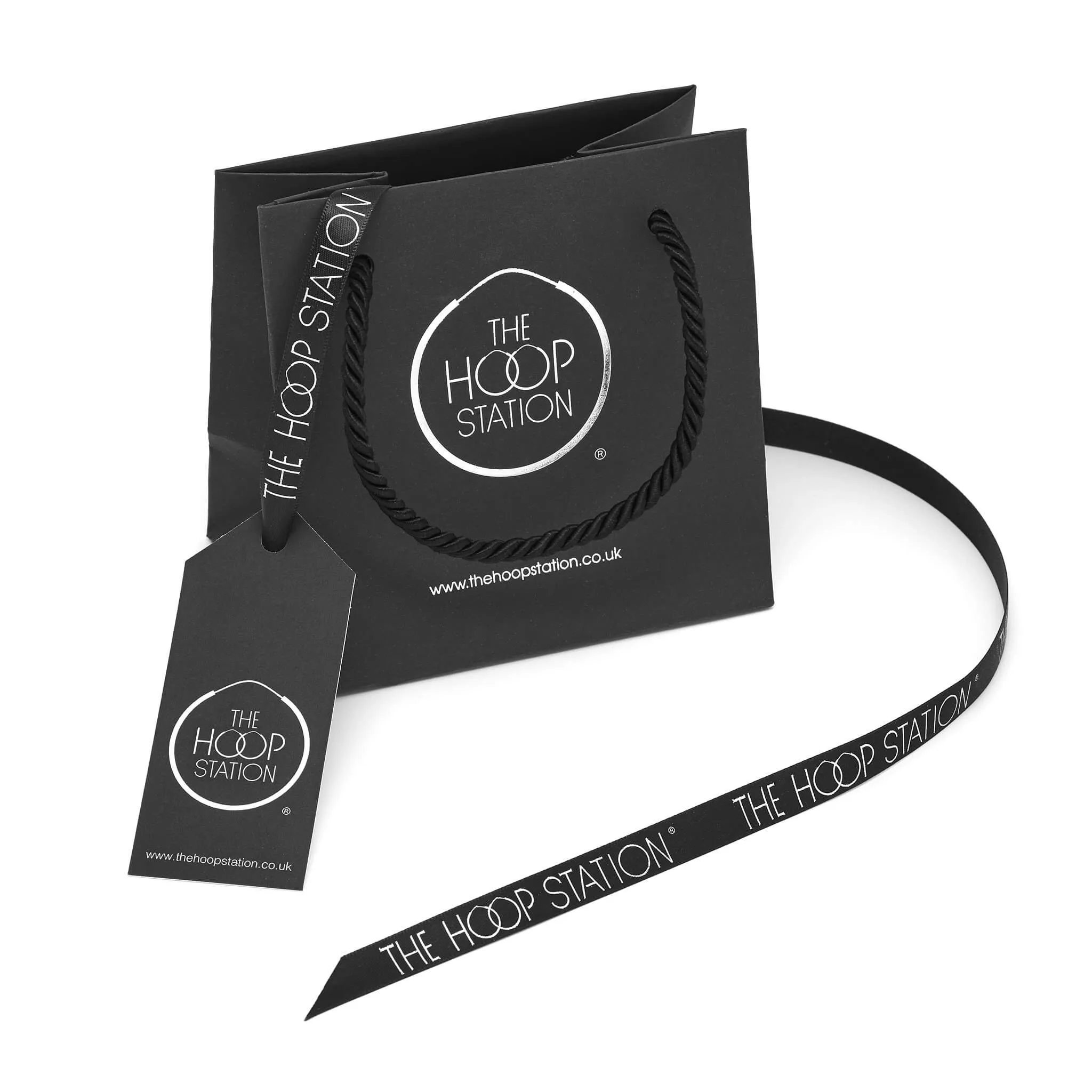 Demi Deluxe - Silver Half Hoop Earrings