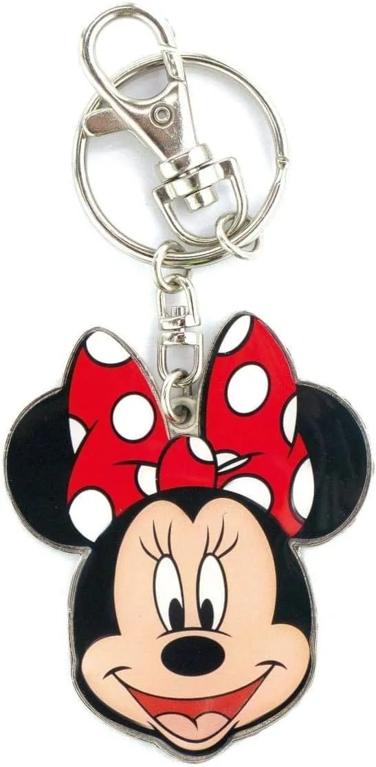 Disney Minnie Two Sided Colored Pewter Key Ring