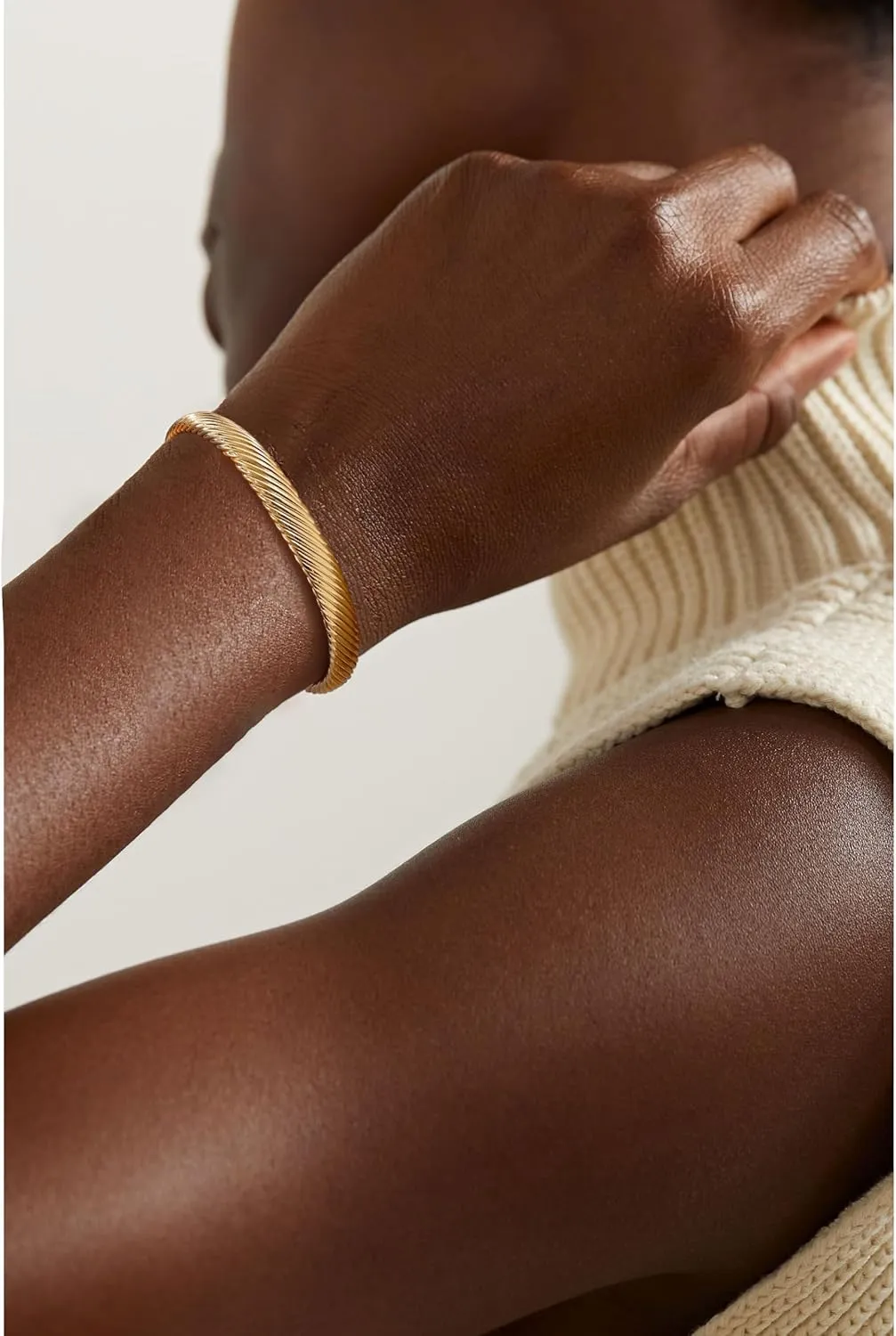 Elegance 11 designs Gold Cuff Bracelet for Women Chunky Adjustable Open Bracelet Wide Bracelets Bangle