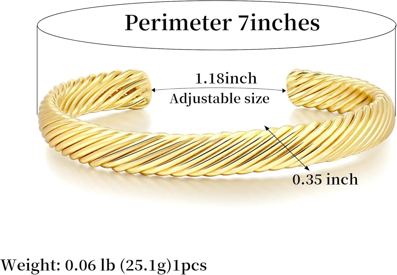 Elegance 11 designs Gold Cuff Bracelet for Women Chunky Adjustable Open Bracelet Wide Bracelets Bangle