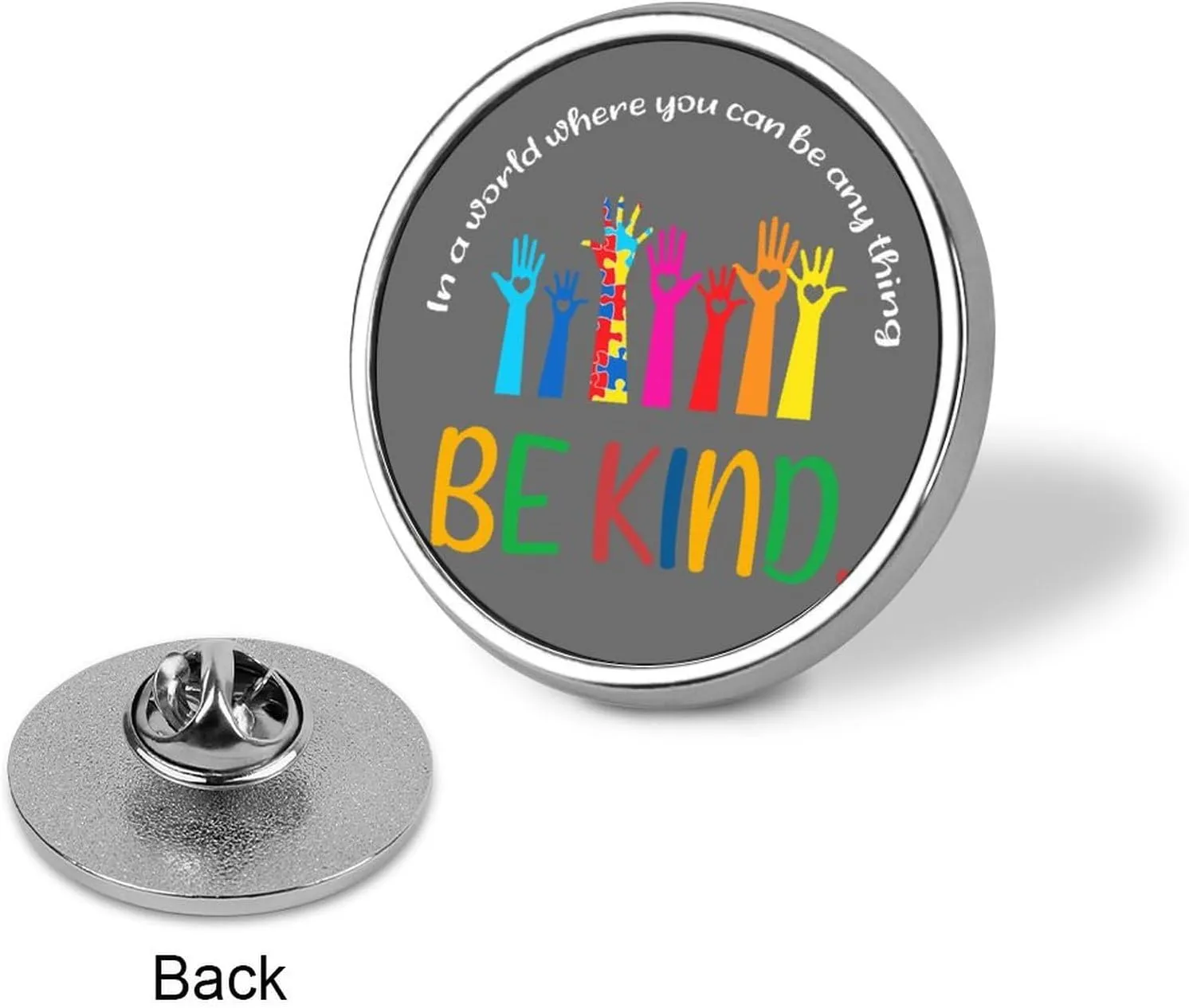 Enamel Pins Bulk Set Pins Where You Can Be Any Thing Pins For Backpacks Autism Awareness Autism Pride Hat Pins Novelty Autism Life Autism Warrior Reward Pin For Students Kids Teachers