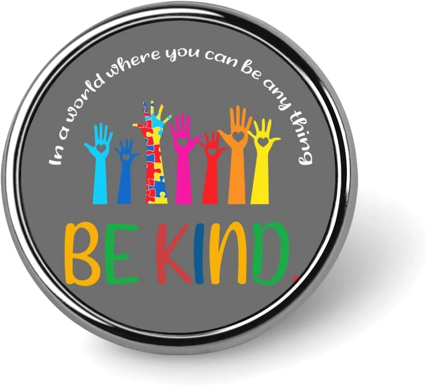 Enamel Pins Bulk Set Pins Where You Can Be Any Thing Pins For Backpacks Autism Awareness Autism Pride Hat Pins Novelty Autism Life Autism Warrior Reward Pin For Students Kids Teachers