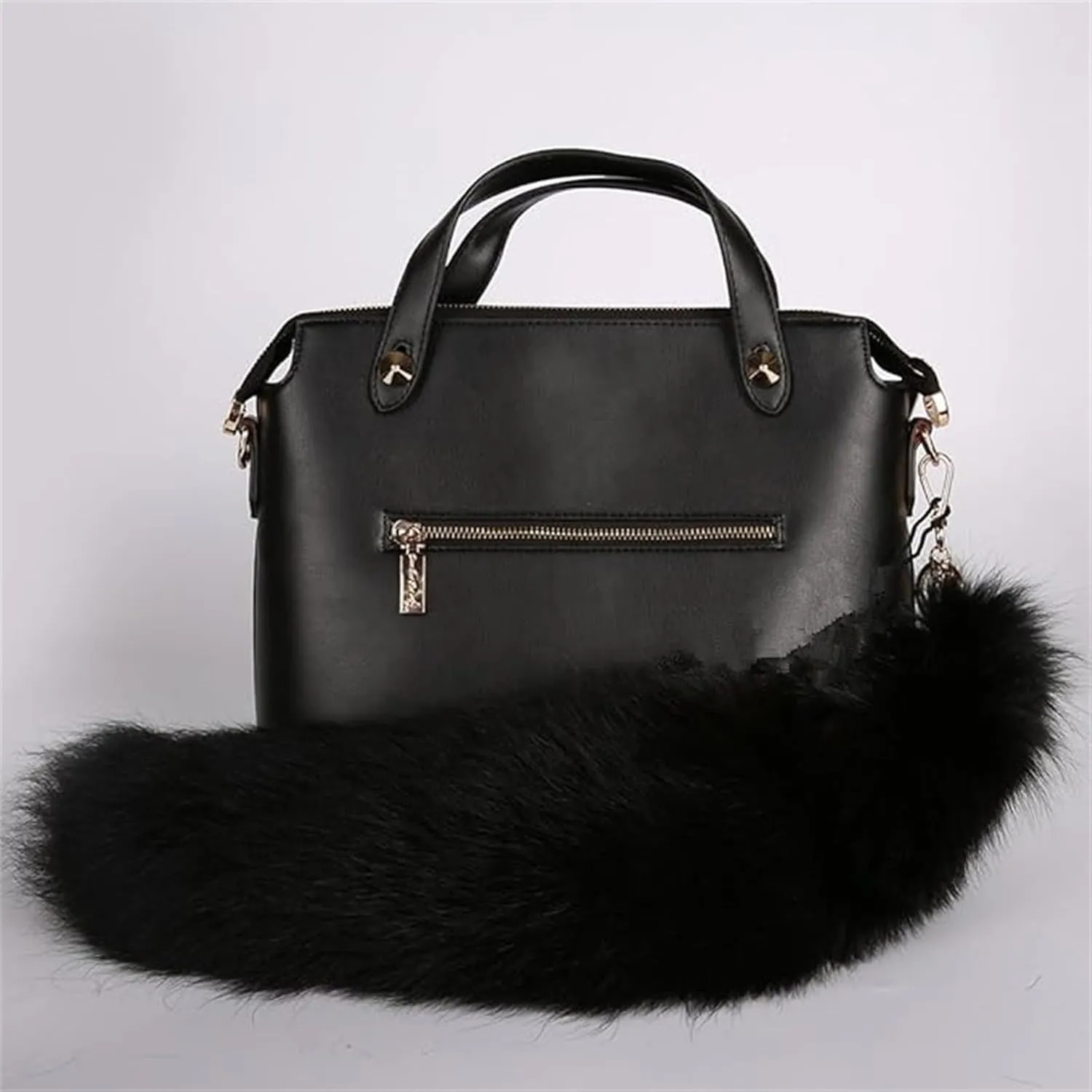 Faux Fox Tail Fur Keychain Cosplay Costume Tails Handbag Accessory Key Chain Ring Hook Cosplay Fashion Charm