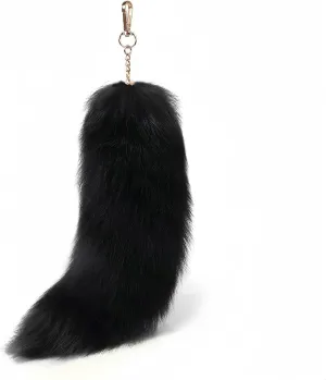 Faux Fox Tail Fur Keychain Cosplay Costume Tails Handbag Accessory Key Chain Ring Hook Cosplay Fashion Charm