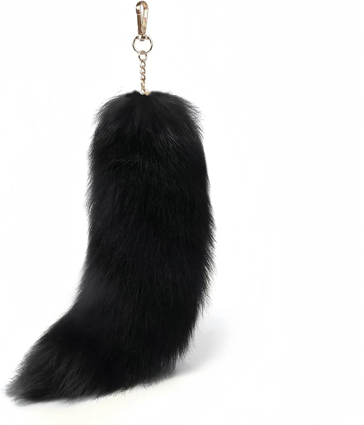 Faux Fox Tail Fur Keychain Cosplay Costume Tails Handbag Accessory Key Chain Ring Hook Cosplay Fashion Charm