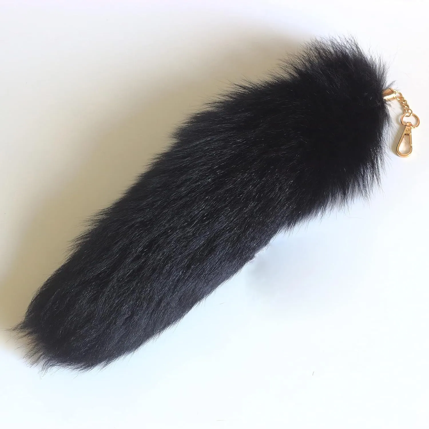 Faux Fox Tail Fur Keychain Cosplay Costume Tails Handbag Accessory Key Chain Ring Hook Cosplay Fashion Charm