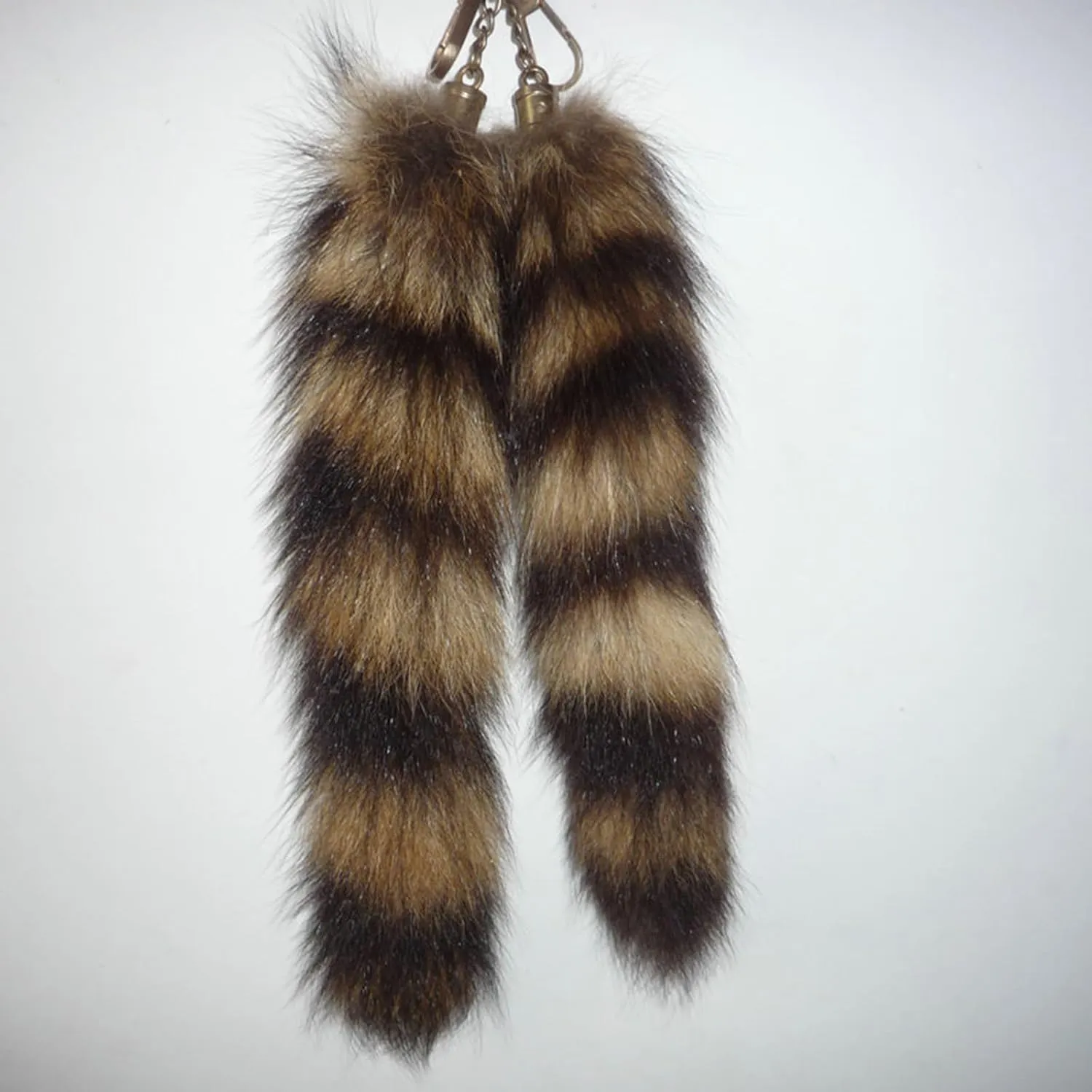 Faux Fox Tail Keychain Pendant Cosplay Costume Halloween Furry Fox Tails Handbag Accessory Key Chain Charm for Women