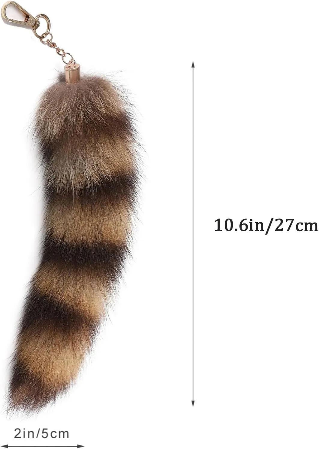 Faux Fox Tail Keychain Pendant Cosplay Costume Halloween Furry Fox Tails Handbag Accessory Key Chain Charm for Women
