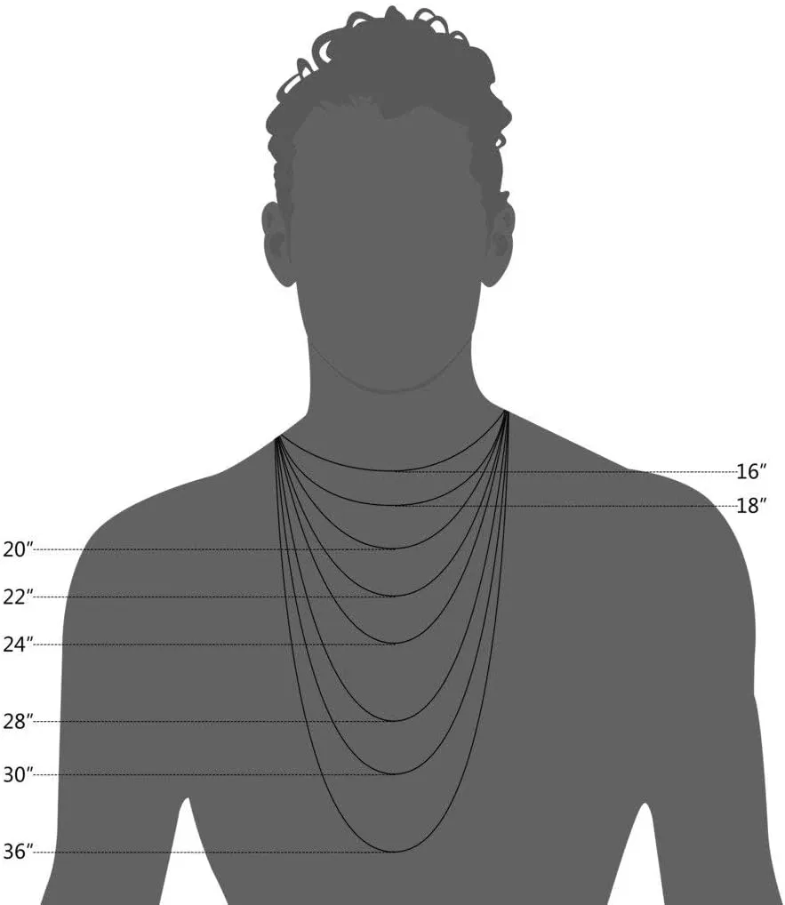 FIBO STEEL 3-6mm Curb Chain Necklace for Men Women Stainless Steel Biker Punk Style 18.0-30.0 inches Silver Black Gold Tone
