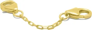 FRONAY 14k Gold Plated Pendant Necklace Bracelet Anklet Chain Extender 2" (Sterling Silver)