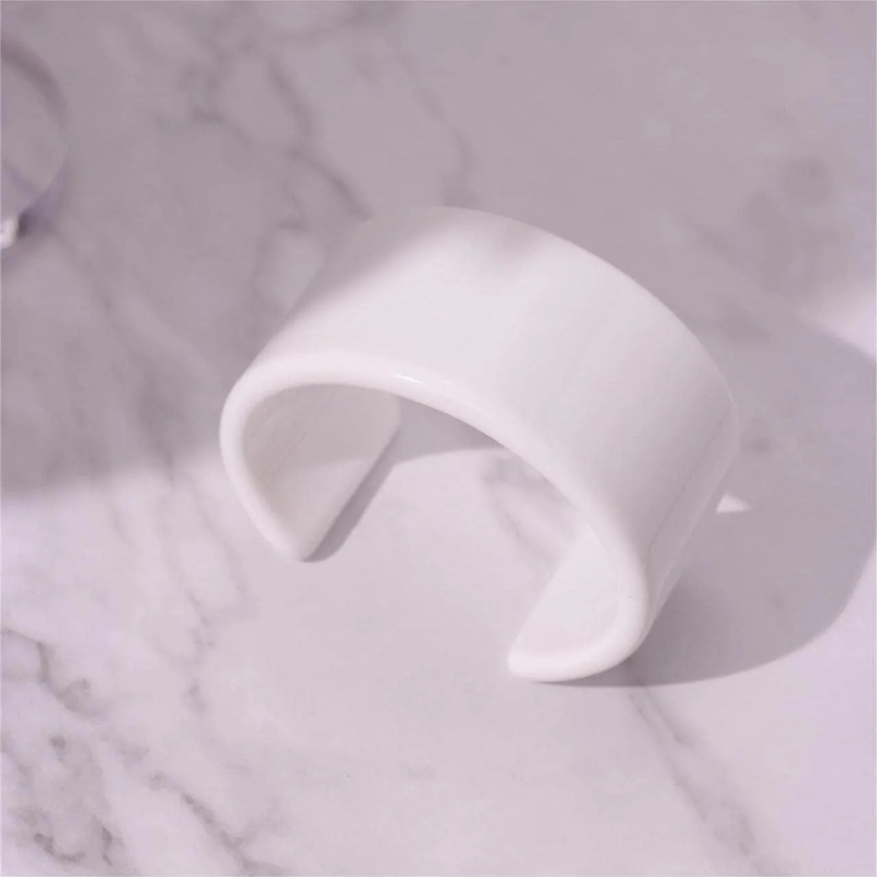 Fuqimanman2020 Acrylic Open Cuff Bangle Colorful Simple Geometric Transparent Resin Bracelet Jewelry