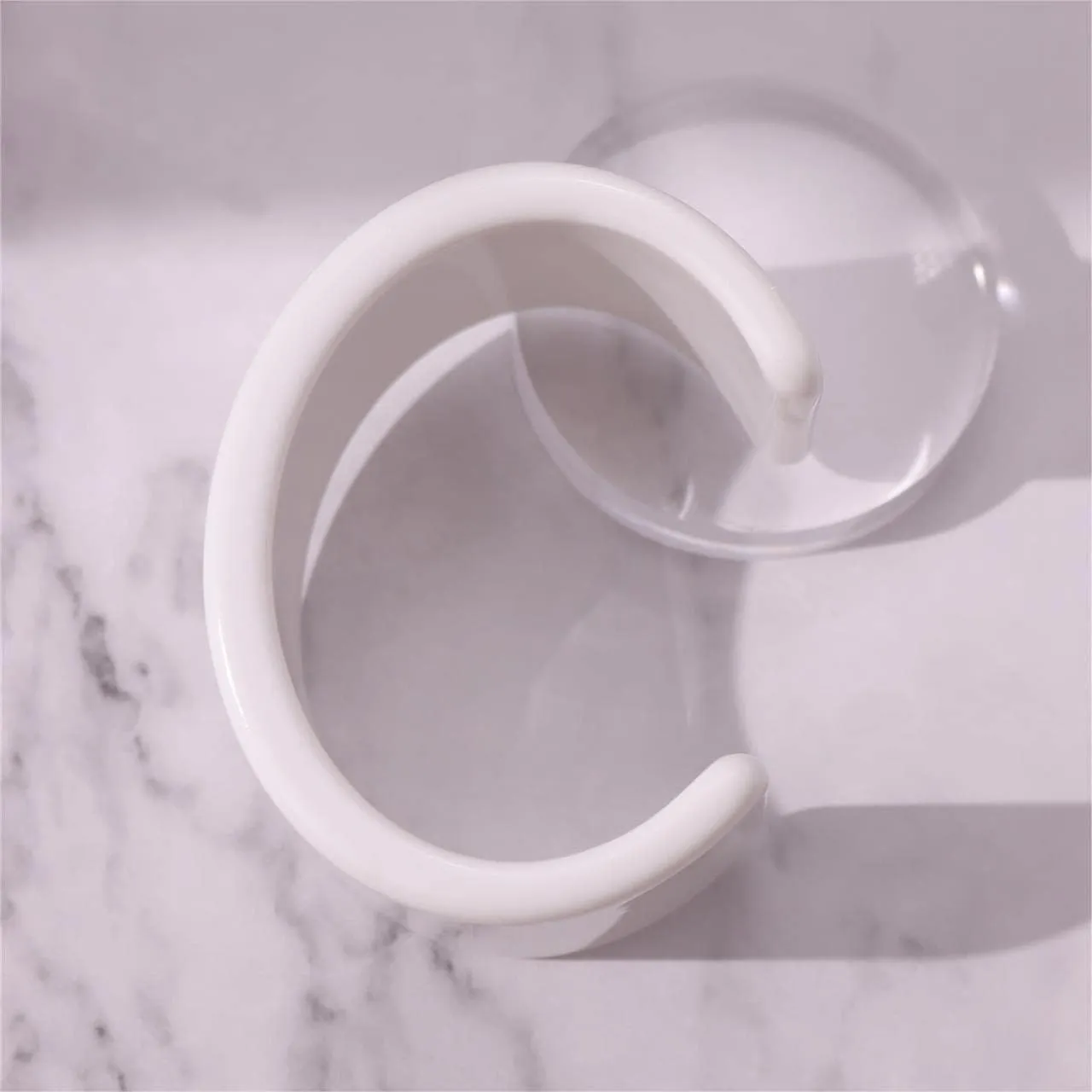 Fuqimanman2020 Acrylic Open Cuff Bangle Colorful Simple Geometric Transparent Resin Bracelet Jewelry