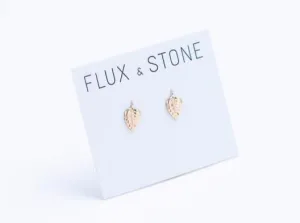 Gold Fill Leaf Studs