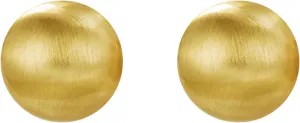 Half Ball Dome Stud Earrings for Women Gold Plated Hypoallergenic Nickel Free Round Post Studs Minimalist Simple Fashion Boho Mother's Day Birthday Jewelry Gifts
