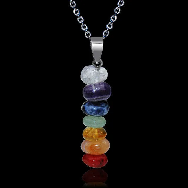 Healing Chakra Natural Stone Pendant