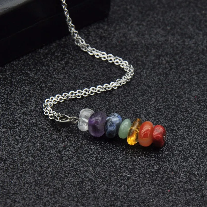 Healing Chakra Natural Stone Pendant