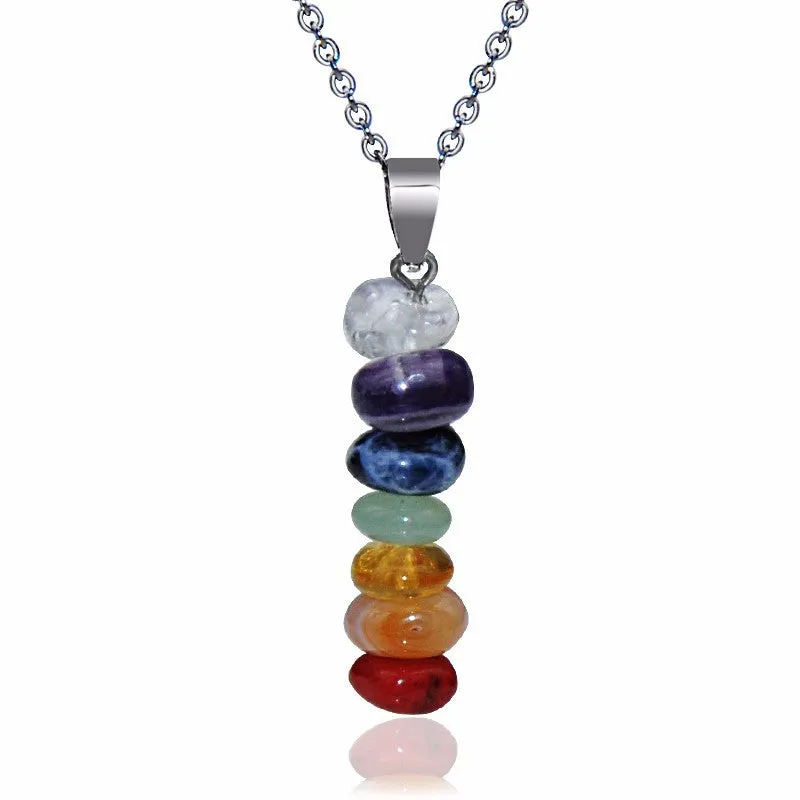 Healing Chakra Natural Stone Pendant