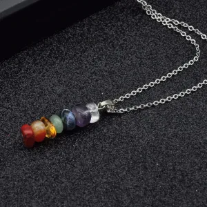 Healing Chakra Natural Stone Pendant