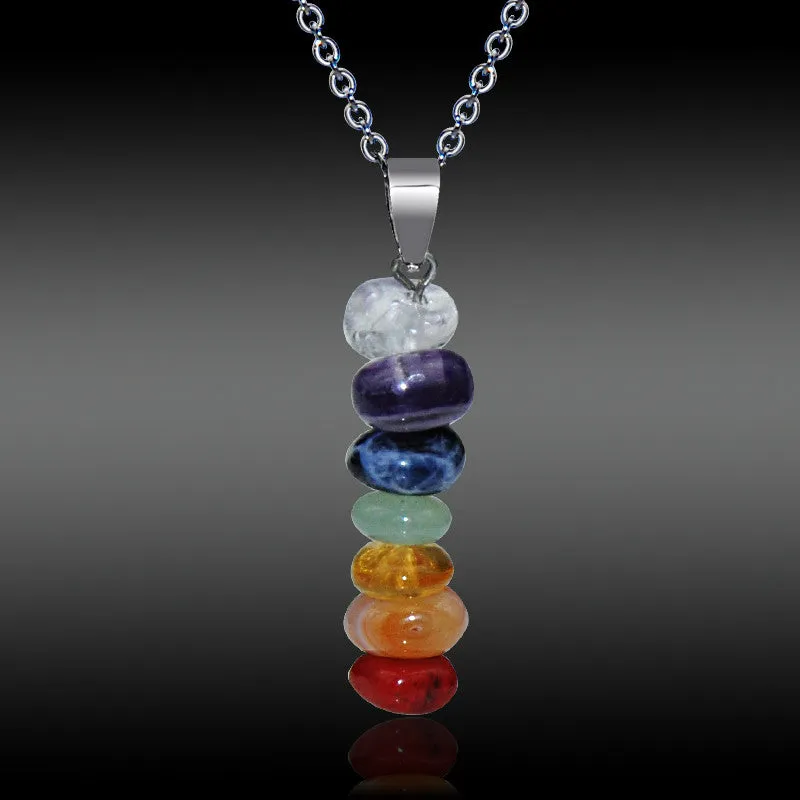 Healing Chakra Natural Stone Pendant