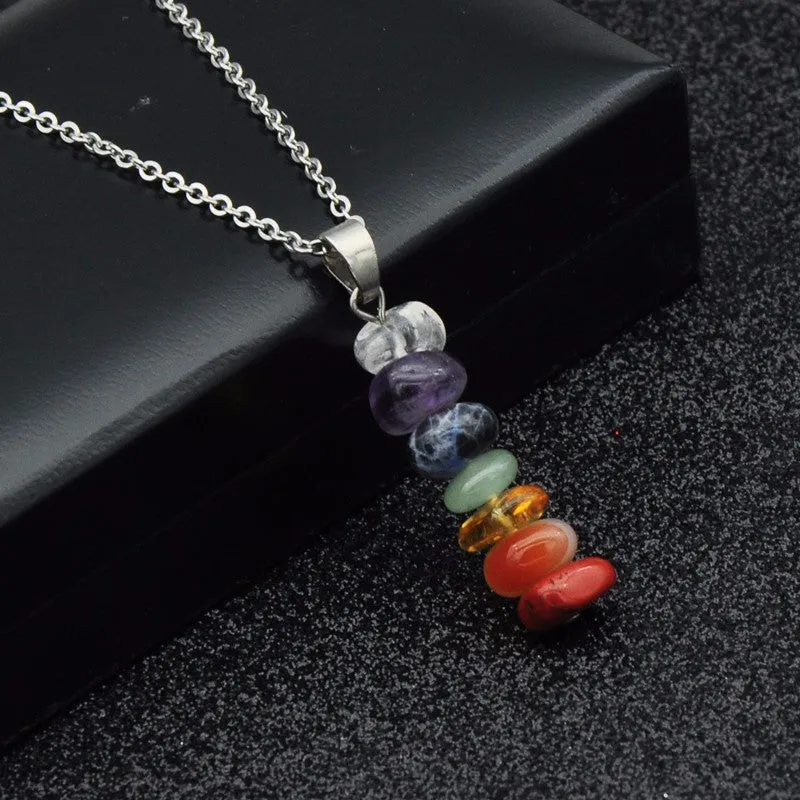 Healing Chakra Natural Stone Pendant