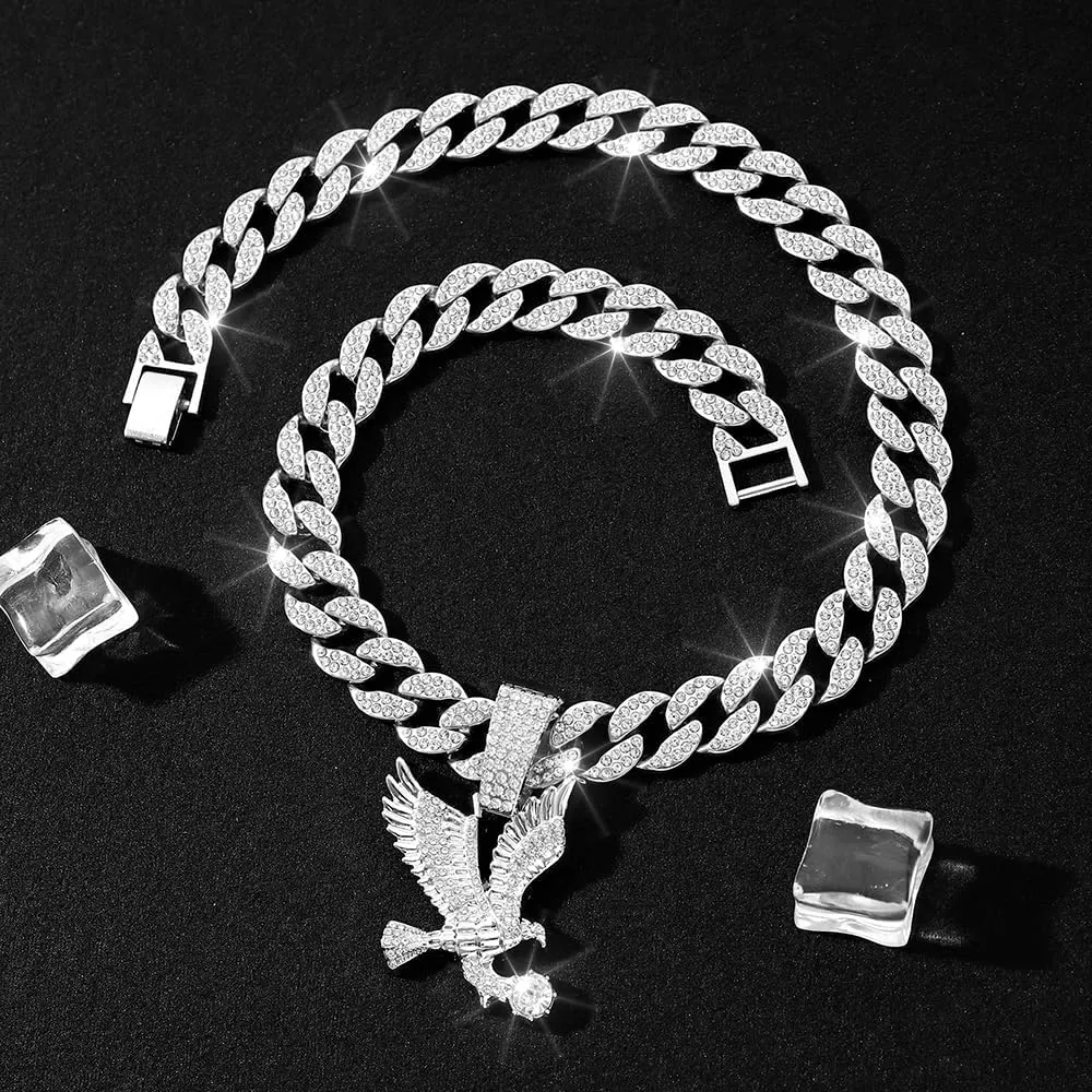 Ice Out Chain for Men Premium Zircon Stones Hypoallergenic Durable Hip-Hop Streetwear Chain Necklace Men