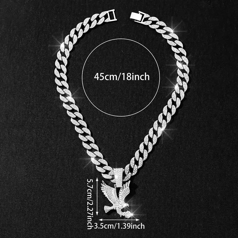 Ice Out Chain for Men Premium Zircon Stones Hypoallergenic Durable Hip-Hop Streetwear Chain Necklace Men