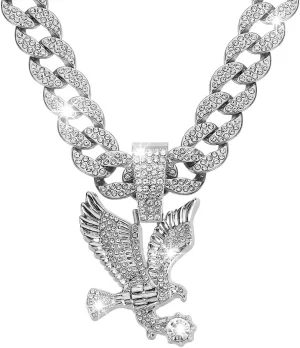 Ice Out Chain for Men Premium Zircon Stones Hypoallergenic Durable Hip-Hop Streetwear Chain Necklace Men