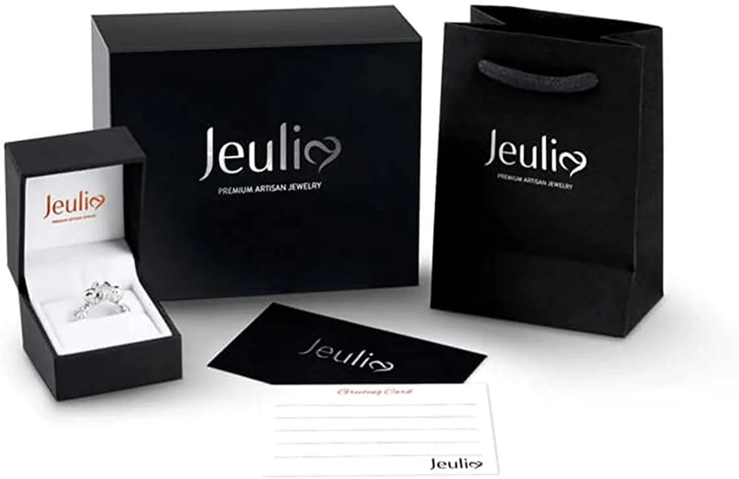 Jeulia Women 1.5 ct 14K Gold Plated Wedding Ring Set 925 Sterling Silver Gone Tone Engagement Rings Round Cut Cubic Zirconia Twist Band Ring Anniversary Promise For Her
