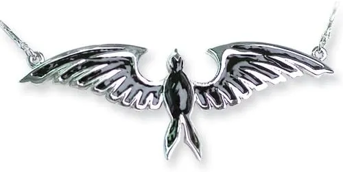 Jewelry By Sweet Pea Back Belly Chains Black Enamel Filled Dove w Ball Weight Small (Fits 24