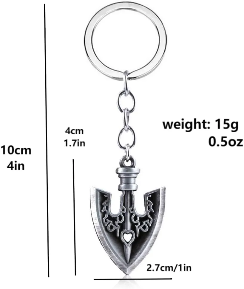 JJBA Stand Arrow Necklace and Keychain - JoJo's Anime Cosplay Chains - Gifts for Women Men and Fans