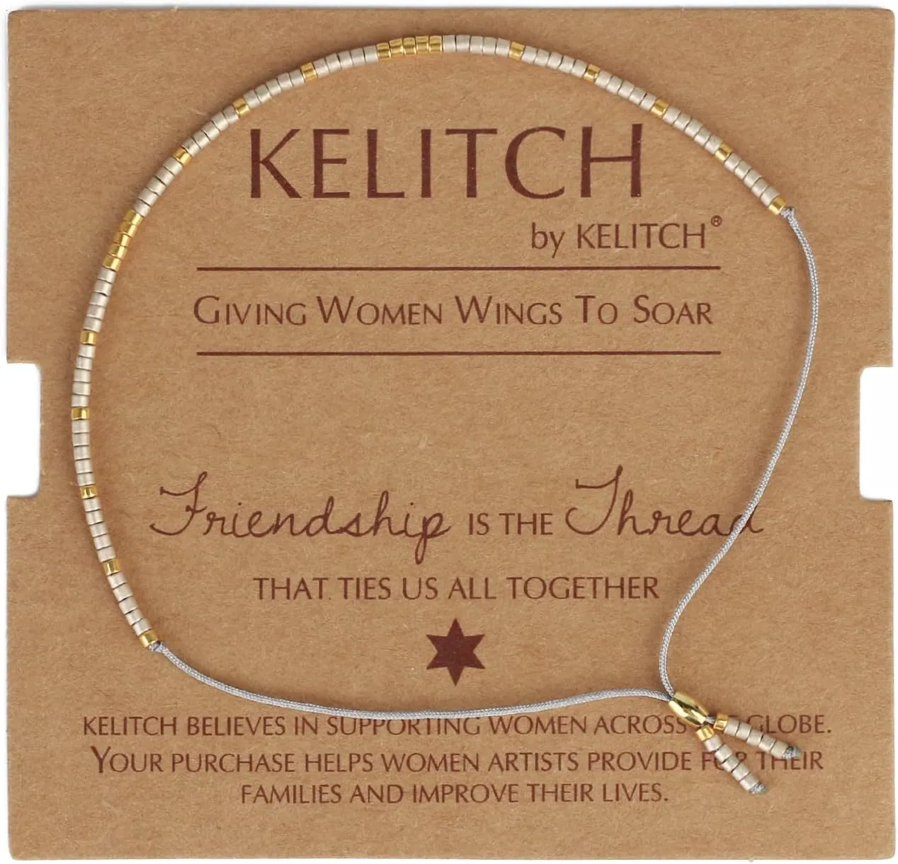 KELITCH Handmade Colorful Beaded Fine Chain Friendship Bracelet Women Beach Bracelet