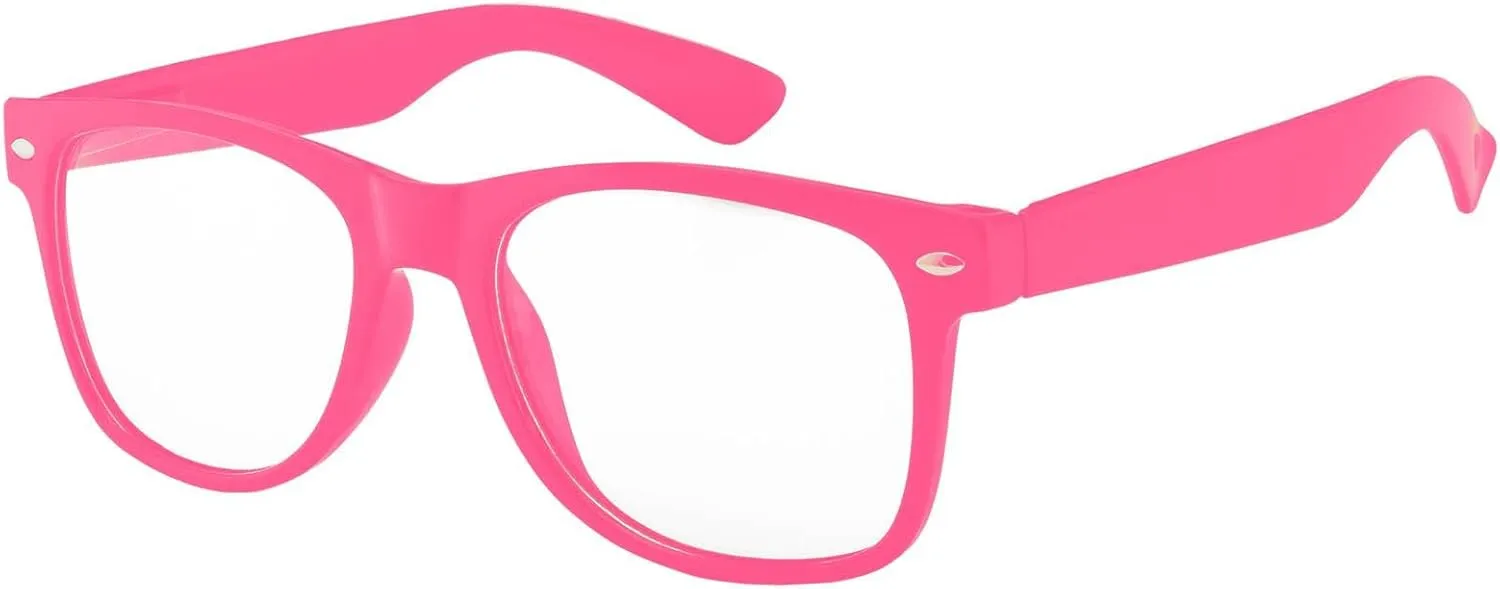 Kids Clear Lens Colored Glasses Protect Child's Eyes from UVB UVA