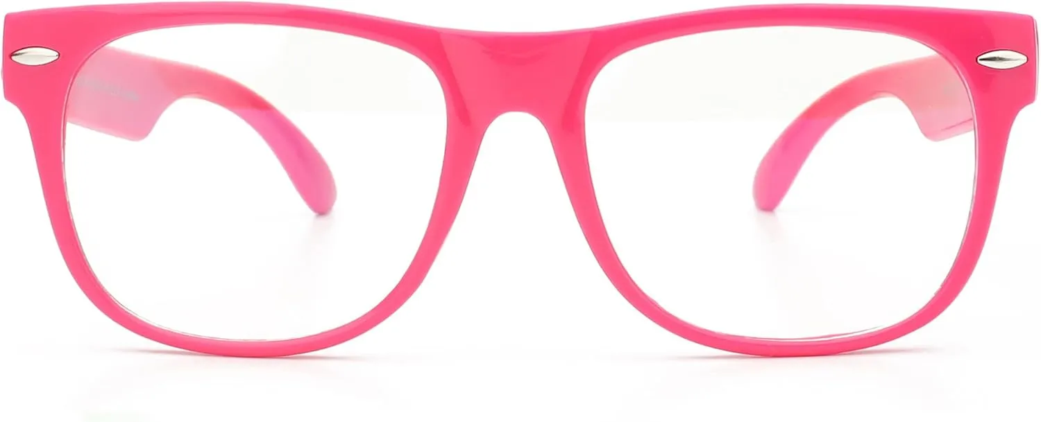 Kids Clear Lens Colored Glasses Protect Child's Eyes from UVB UVA