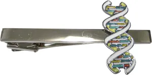 Kiola Designs Colorful DNA Deoxyribonucleic Acid Molecule Tie Clip