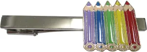 Kiola Designs Colorful Set of Color Pencils Tie Clip
