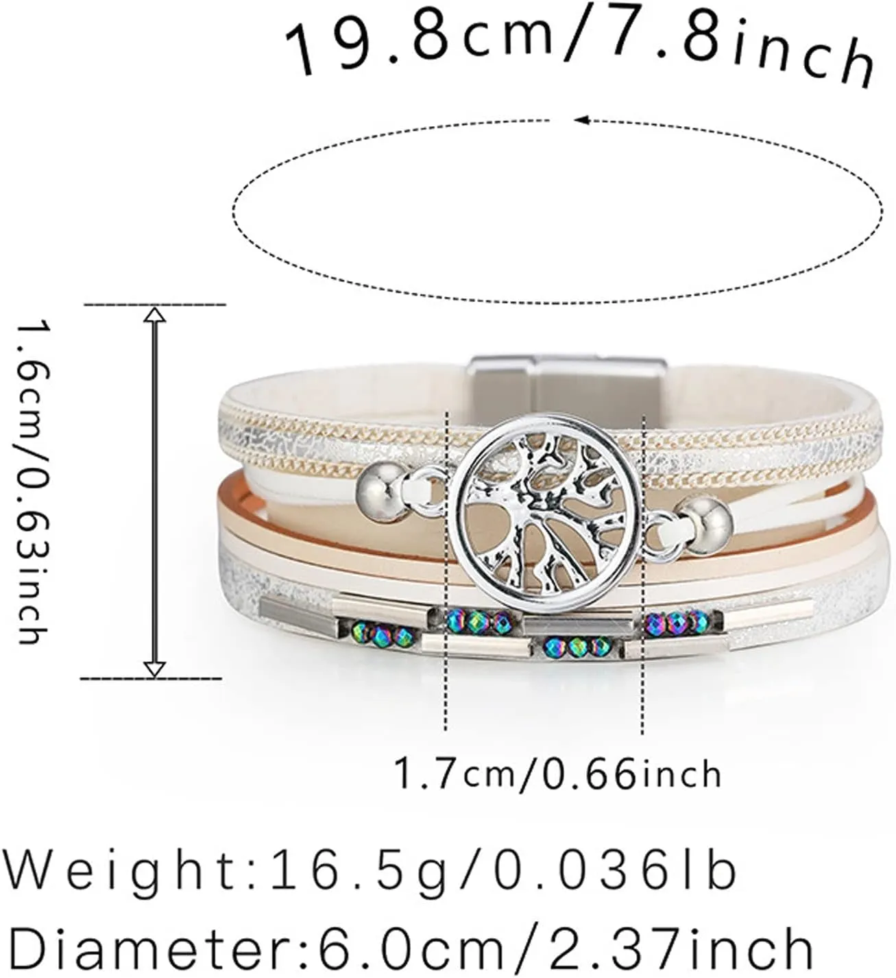 Leather Wrap Bracelet Boho Cuff Bracelets for Women Cross Bracelet Fashion Jewelry Gifts for Her