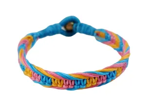 LGBTQ Pansexual Pride Bracelet, Gay Lesbian Transgender Festival Jewelry, Boho Ethno Style Festive Accessory, Friendship Bracelet