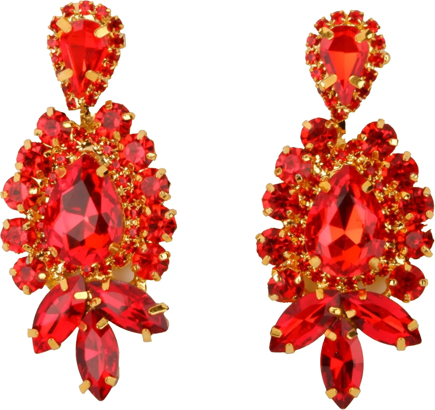LIMELIA Crystal Stone Bridal Earrings | Women's Dangle Jewelry Gift for Brides, Bridesmaids, Prom and Wedding Parties