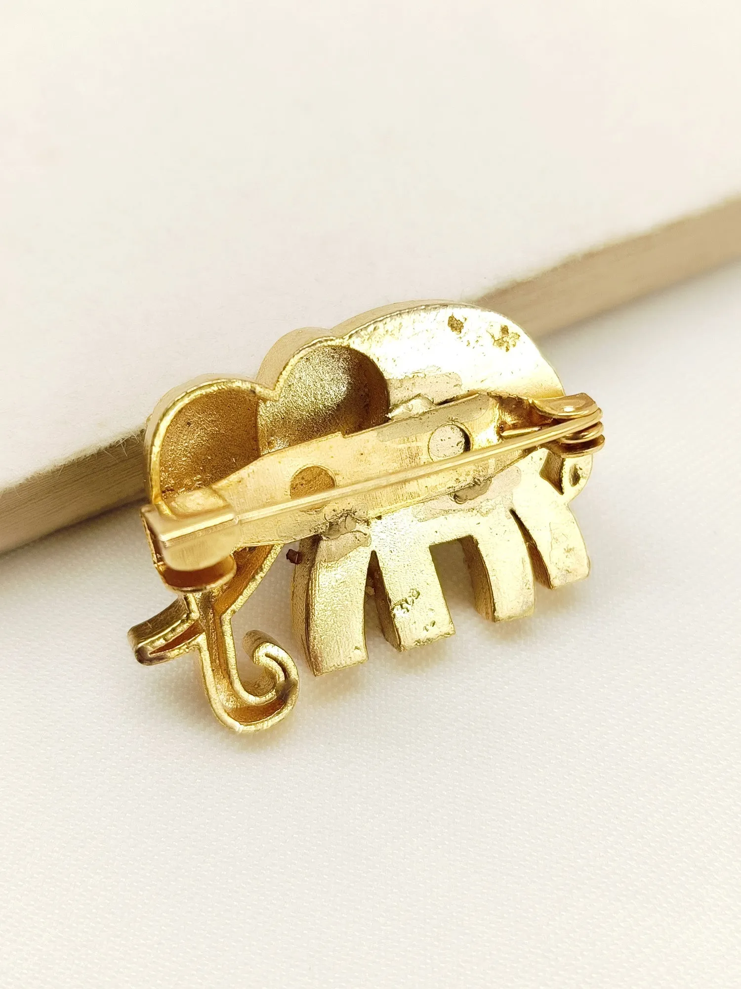 Maisa Ruby Elephant Brooch