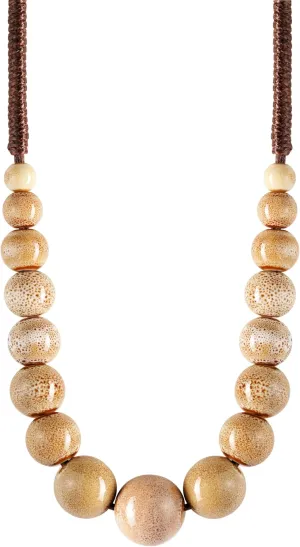 MINACHI Hippie Boho Colorful Ceramic Round Beads Strand Necklace, Bohemian Fashion Statement Jewelry Gift for Women