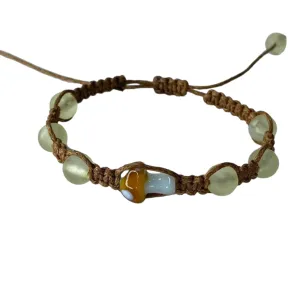 Mushroom Adjustable Macram Charm Beaded Friendship Bracelet for Teen Girls or Women Handmade Gifts Boho Beads