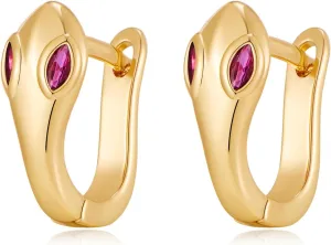 MUYAN Gold Plated Huggie Hoop Earrings Dainty Small Simple Jewelry for Women