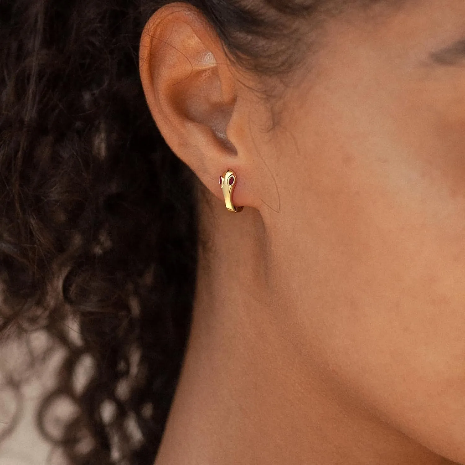 MUYAN Gold Plated Huggie Hoop Earrings Dainty Small Simple Jewelry for Women