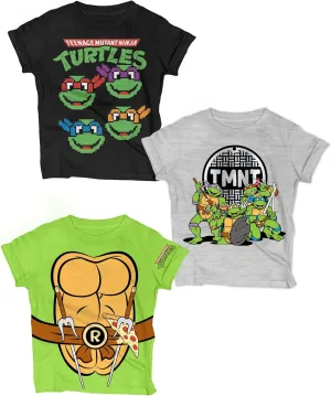 Ninja Turtles T-Shirt (Sets) Michelangelo Leonardo Raphael Donatello TMNT Outfit Costume Tee Toddler Birthday to Kids Clothes