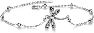 ONEFINITY Beads Bracelet Sterling Silver Dragonfly/Sunflower/Sloth/Otter/Butterfly Bracelets Jewelry for Women Girls Gifts