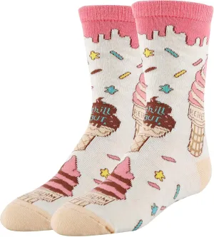 ooohyeah Kid's Novelty Food Cute Crew Socks, Funny Crazy Silly Cool Casual Dress Socks for Boy and Girl, Size 1-5