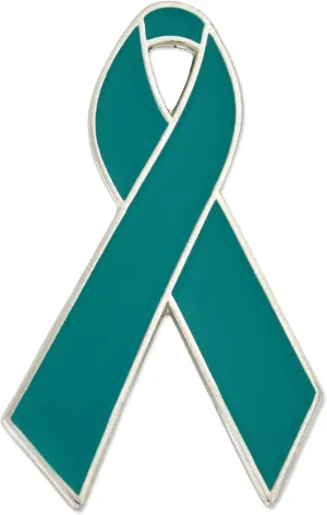 PinMart Awareness Enamel Lapel Pin  Nickel and Gold Plated Ribbon Pin  Prevention and Awareness Ribbon  Jewelry Brooch with Secure Clutch Back