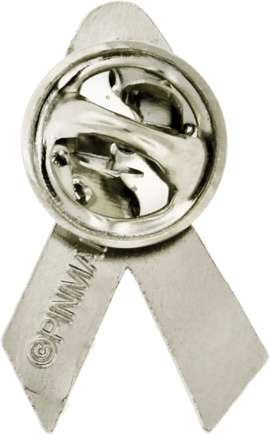 PinMart Awareness Enamel Lapel Pin  Nickel and Gold Plated Ribbon Pin  Prevention and Awareness Ribbon  Jewelry Brooch with Secure Clutch Back